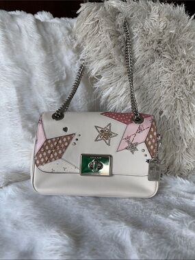 Coach Cassidy star patchwork shoulder bag